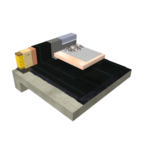 Protected Membrane Roof (PMR) Sopraply Base 520